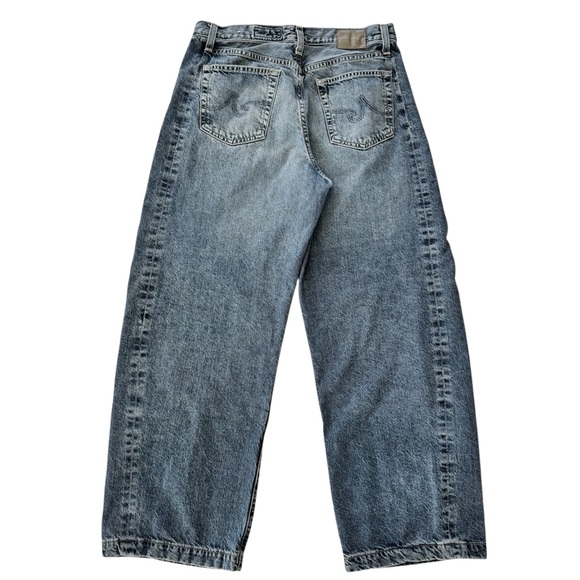 AG Hattie High Rise Barrel Jean Women’s 29 Blue Med Wash Japanese Fabric Hi Rise - Picture 4 of 16